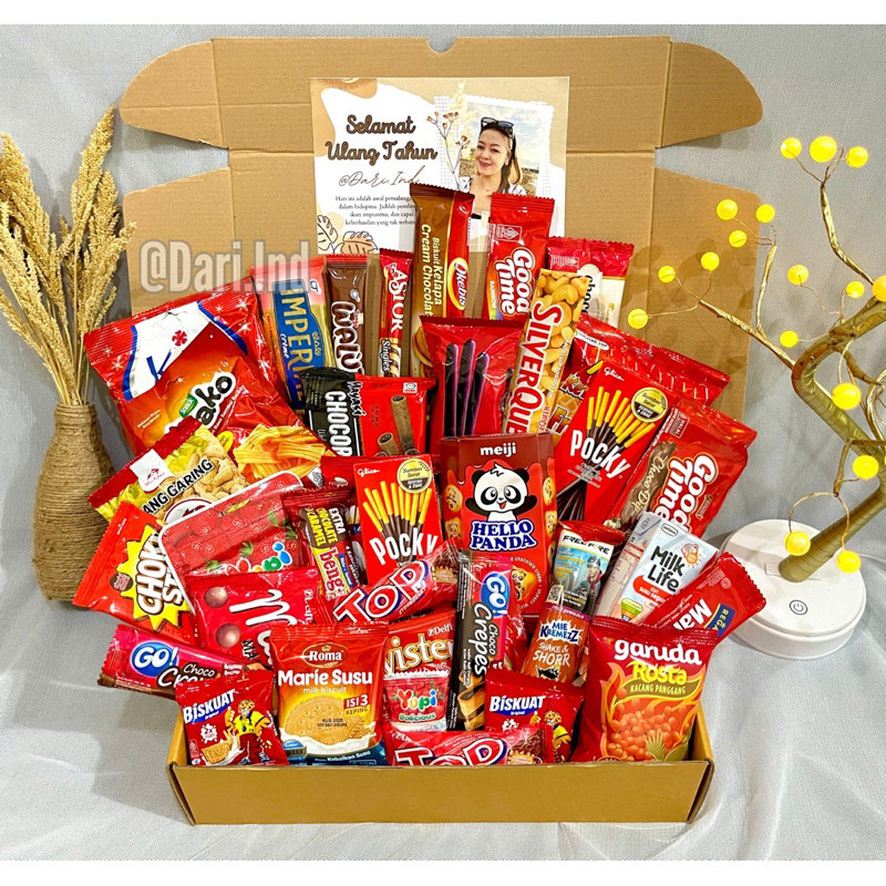 

Snack Box / Gift Box Snack / Hampers Snack / Kado Ulang Tahun / Gift Box Ulang Tahun / Gift Box Wisuda / Kado Wisuda Kado Ulang Tahun Hadiah Graduation Hadiah Birthday Kado Valentine Hadiah Anniversary /New Product 2025