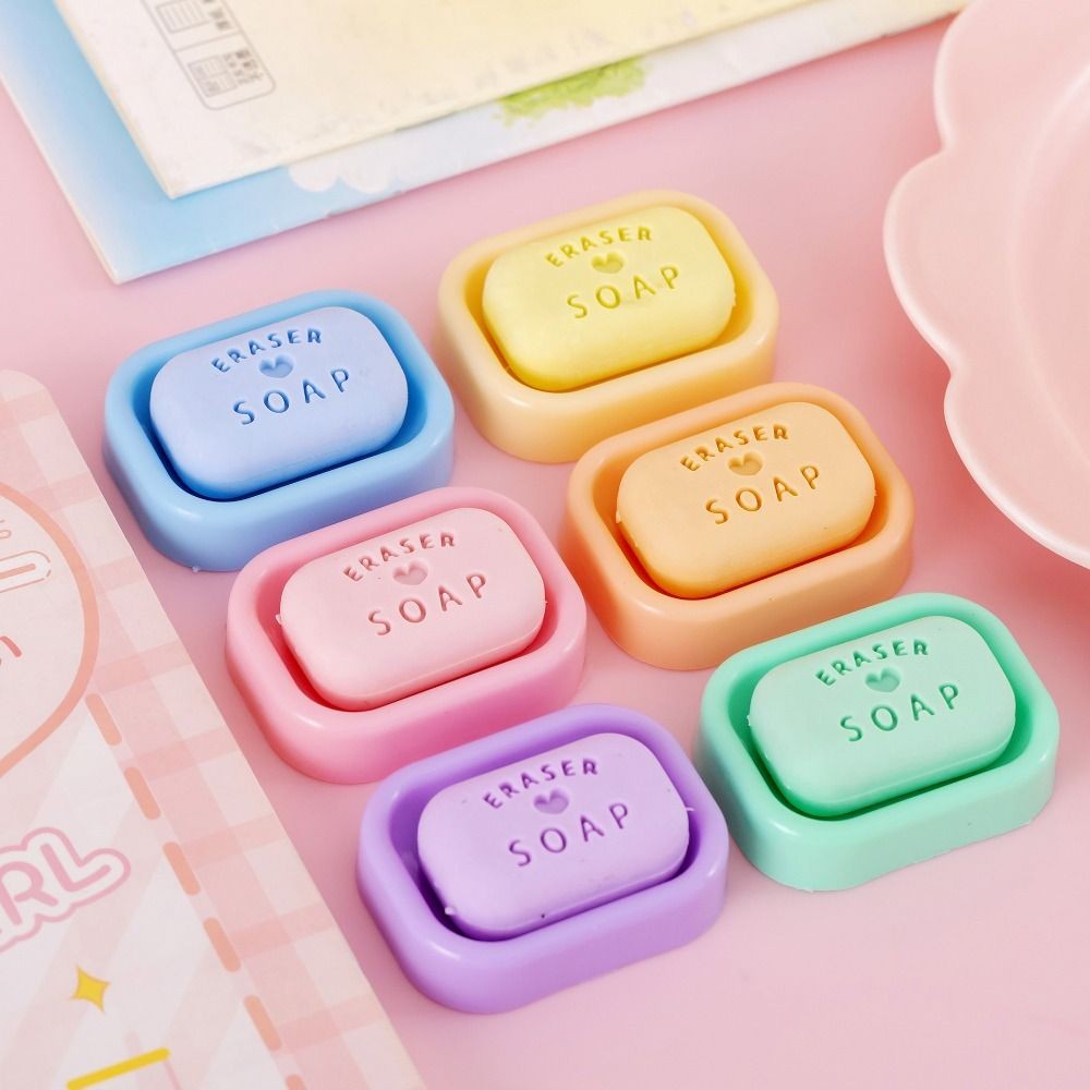 

Simulation Soap Eraser Creative Cute Fun Students Products Prize Aesthetic Eraser Stationery School