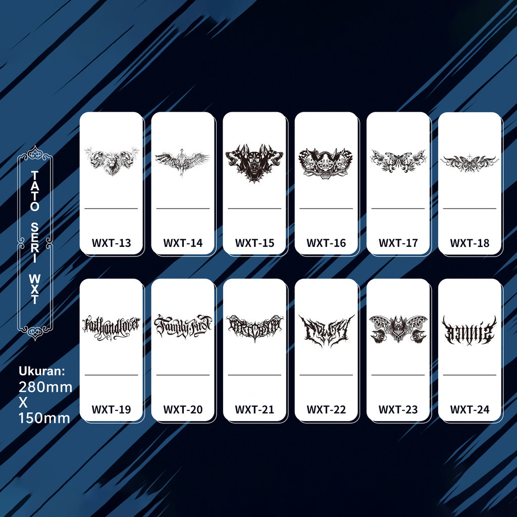 RcWL Zhalo Tato Temporer Tahan Lama 1 Bulan/Temporary Tattoo Kembali/Tato Temporer Dada