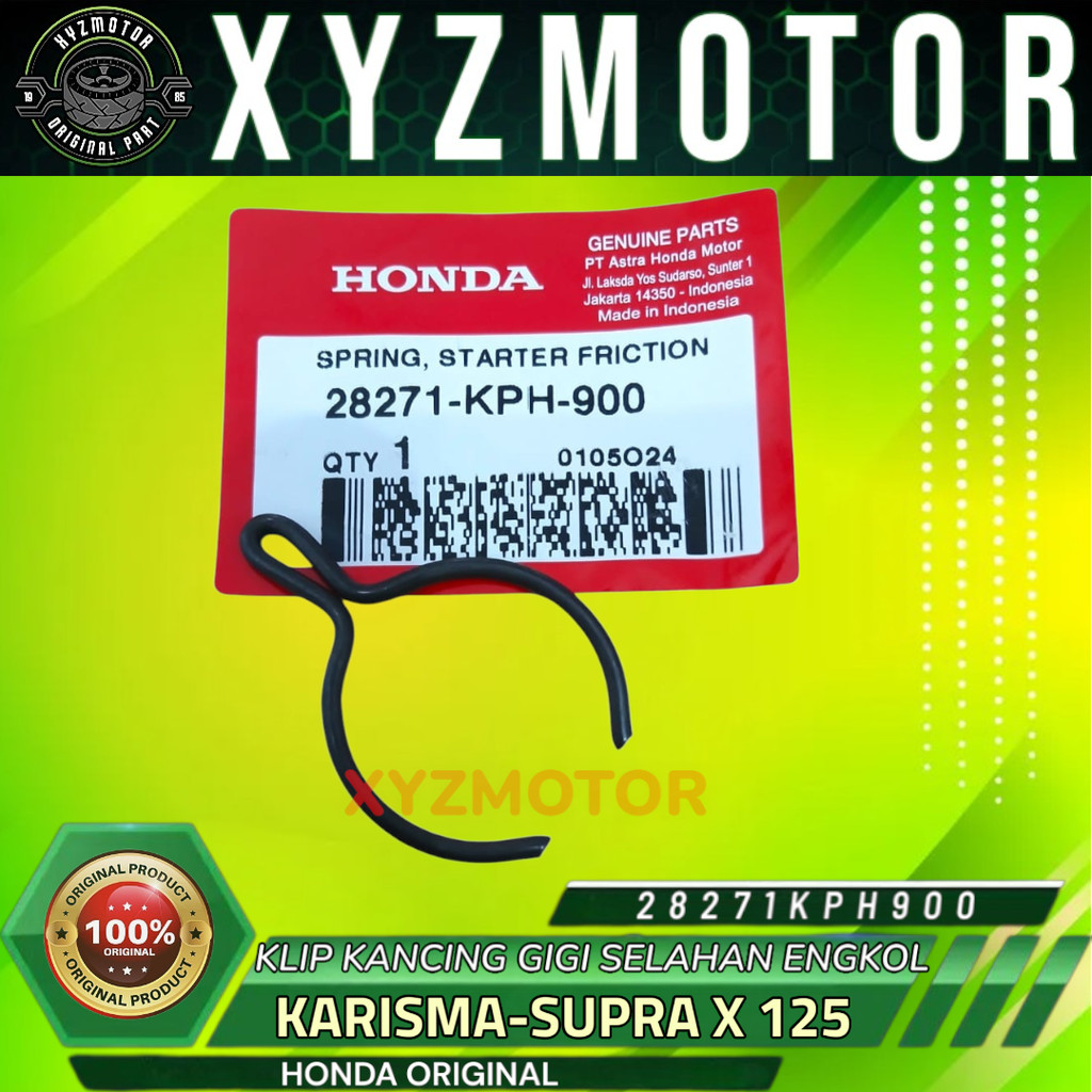 KLIP KANCING GIGI SELAHAN ENGKOL KARISMA SUPRA X 125 INJEKSI HONDA 28271-KPH-900 ORIGINAL