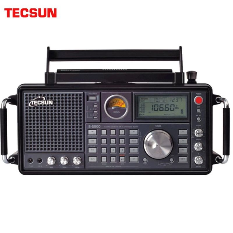 TECSUN S-2000 Radio Ham Desktop Amatir SSB Konversi Ganda FM/MW/SW/LW Pita Udara Sensitivitas Tinggi