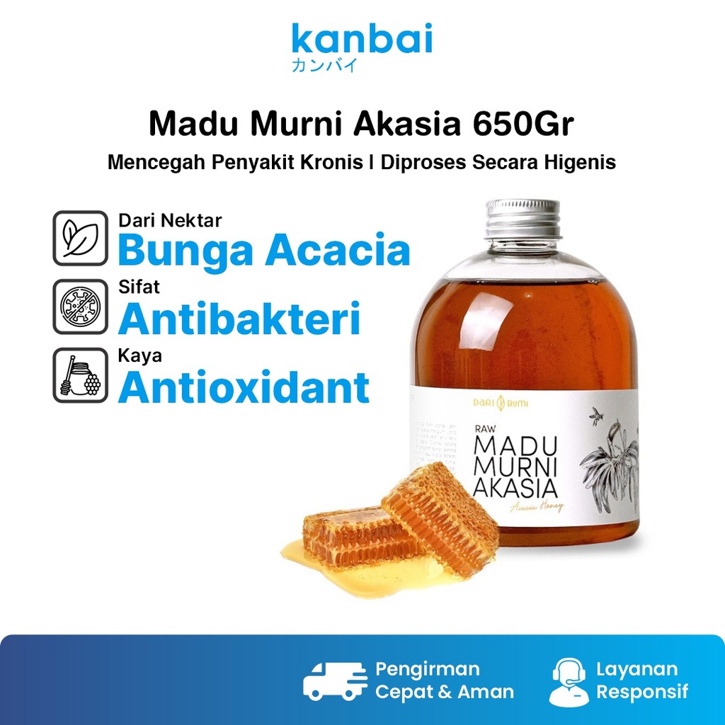 

DARI BUMI Madu Akasia Raw Honey Asli 650 Gram