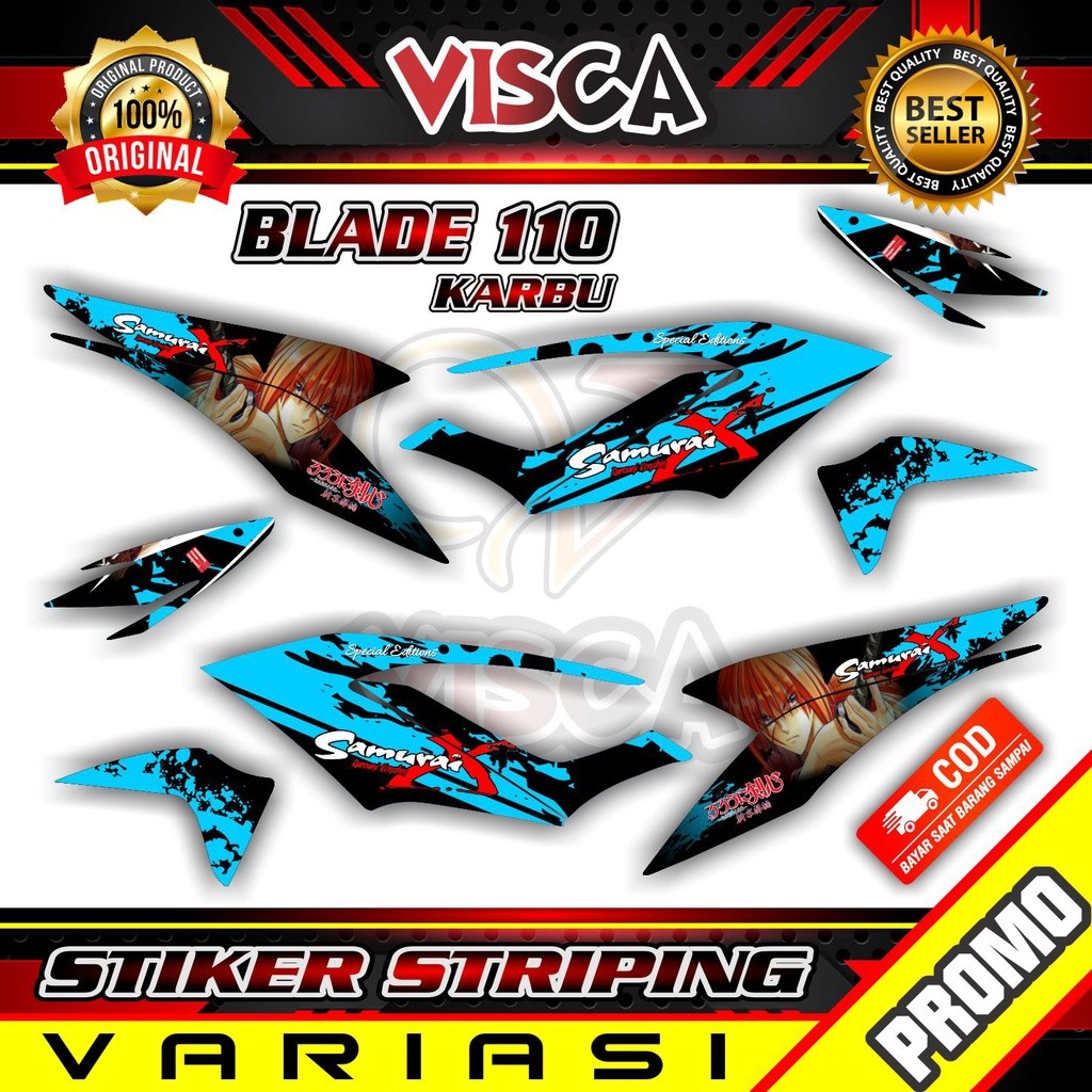 Striping Blade 110 Old - Stiker Sticker Striping Variasi Lis Honda Blade 110 Old