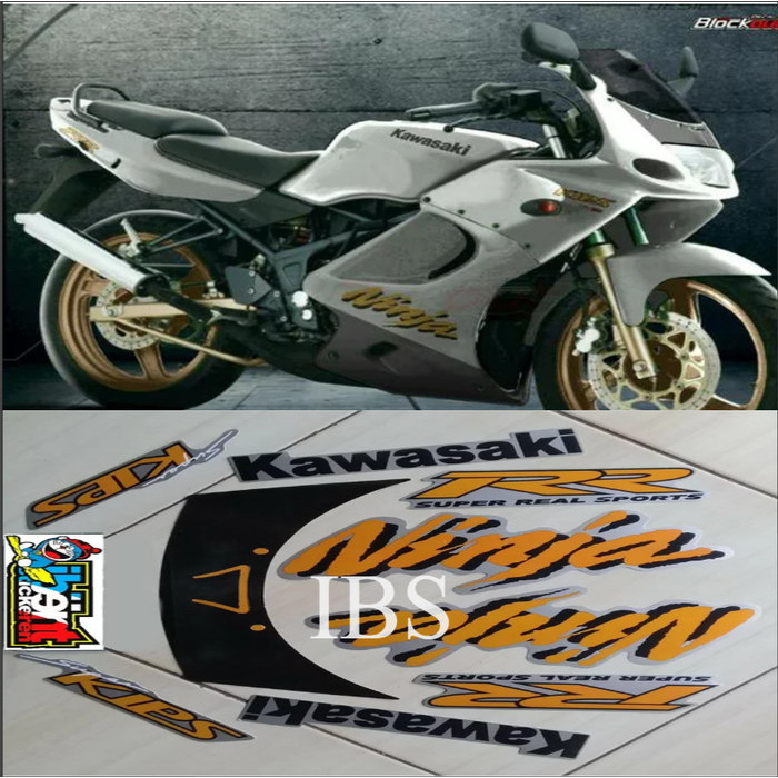 STRIPING NINJA RR SILVER 2008 ORI KAWASAKI POLET STIKER