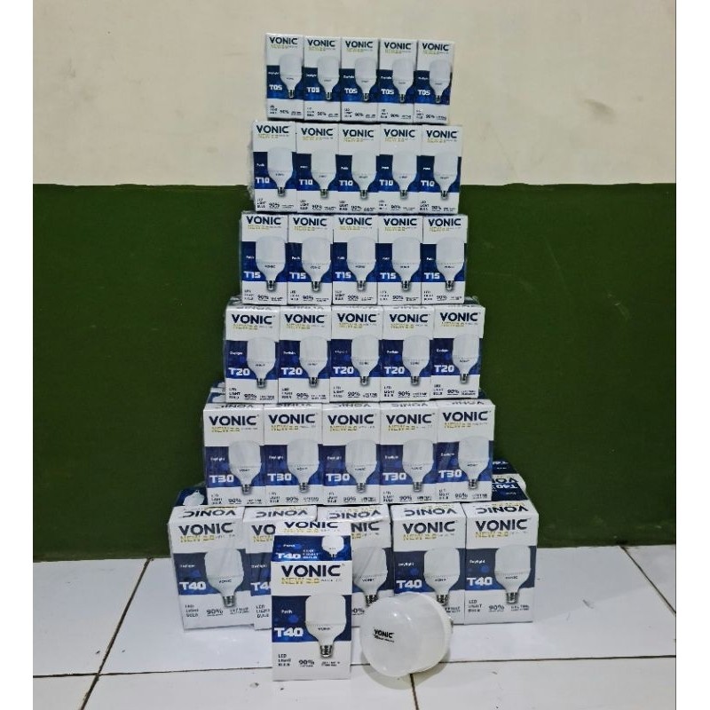 LAMPU LED 30 WATT HEMAT ENERGI 90% JUMBO VONIC PUTIH TERANG TK-10