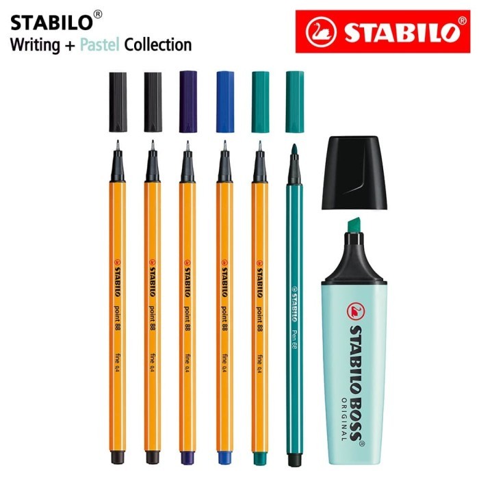 

MURAH MERIAH STABILO Pastel Collection - Set 7 Turquoise BOSS Pen 68 point 88