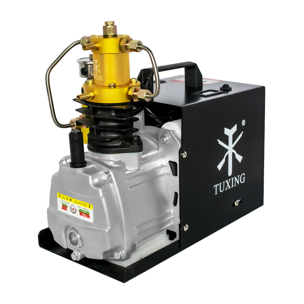 TUXING TXES022 300Bar PCP Air Compressor Electric 4500Psi High Pressure Air Compressor Auto Stop for
