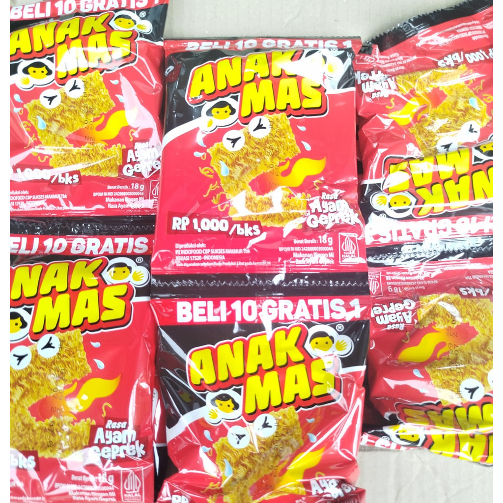 

Mie Snack Anak Mas Varian Rasa 18 gr / (3 PCS)