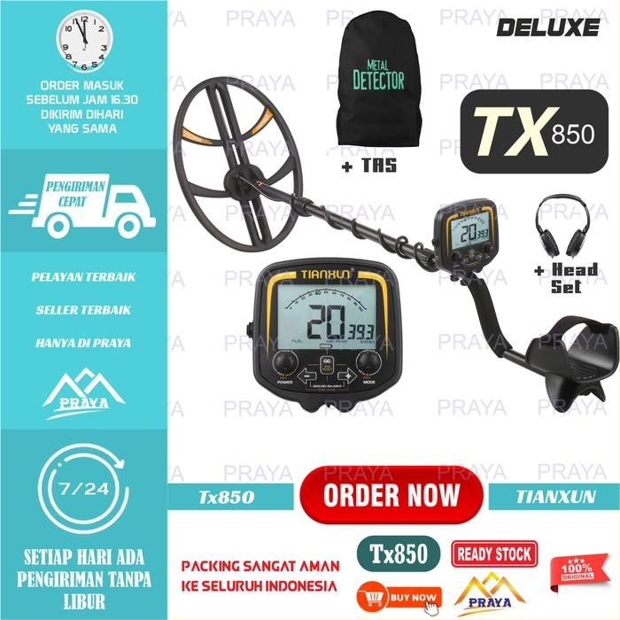 PROFESSIONAL METAL DETECTOR TX850 UNDERGROUND ALAT PENCARI EMAS TX-850 - TX D (TAS+HS)