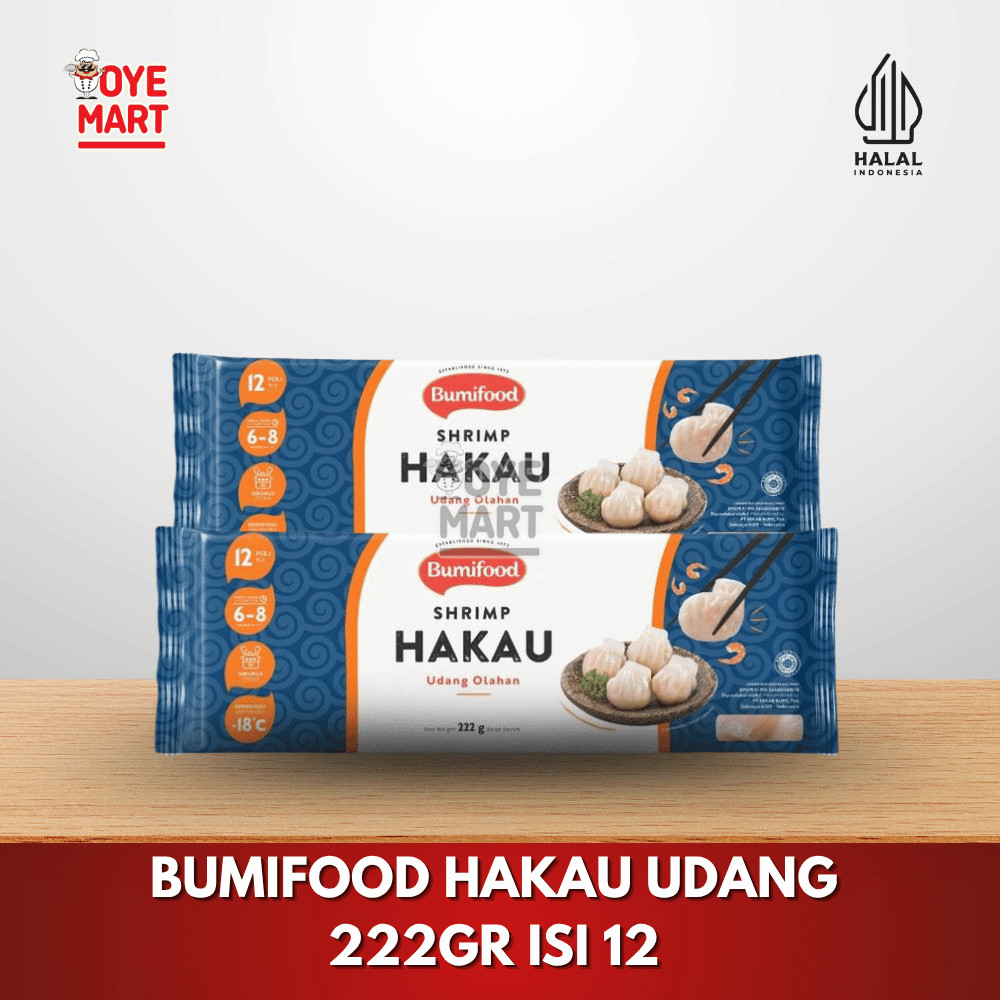 

BUMIFOOD HAKAU UDANG 222GR ISI 12 BUMI FOOD DIMSUM