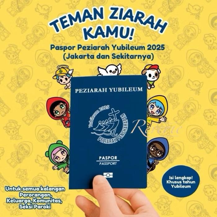 

TERLARIS! BUKU PASSPORT PEZIARAH PENGHARAPAN YUBILEUM 2025 PASPOR STEMPEL DEKENAT YUBELIUM PORTA SANCTA ACARA GEREJA KATOLIK KRISTIANI PAROKI