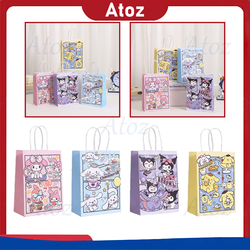 

paper bag fancy sanrio/Paper Bag Kantong Kertas Happy birthday Animasi Goodie Bag/Paper Bag Goodie Bag