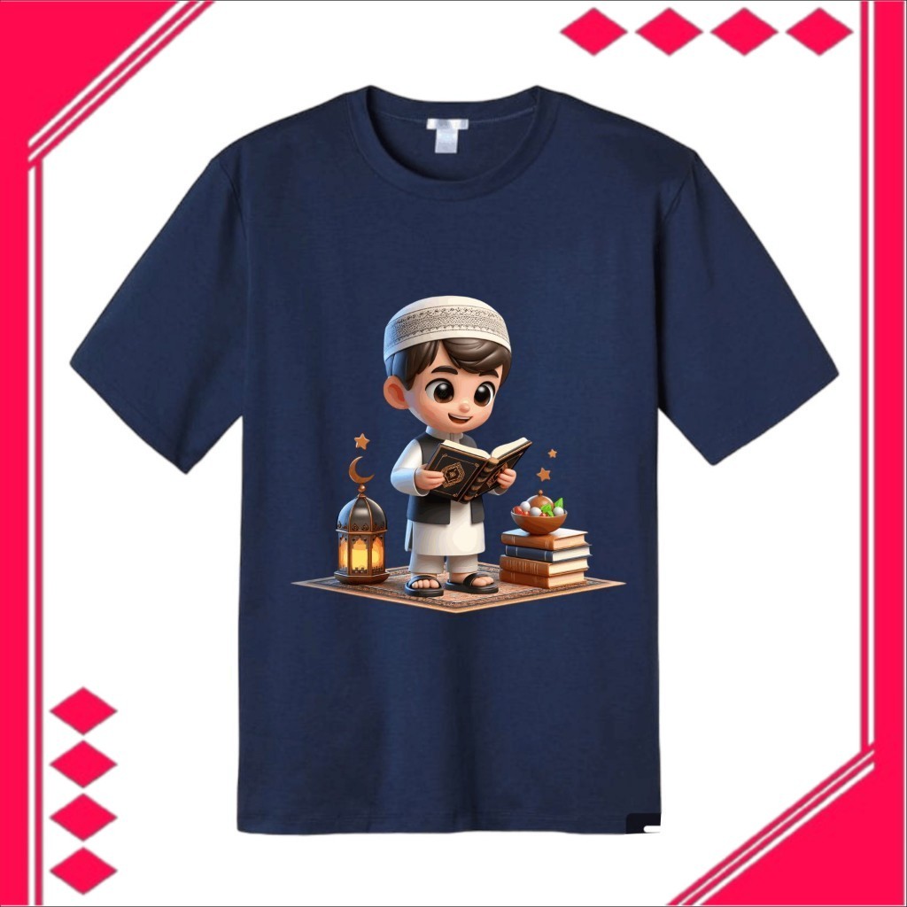 AQS Kaos Anak Islami Muslim 3D Keren - Baju Distro Anak Laki laki Usia 1-10 Tahun Fashion Kids A6 67