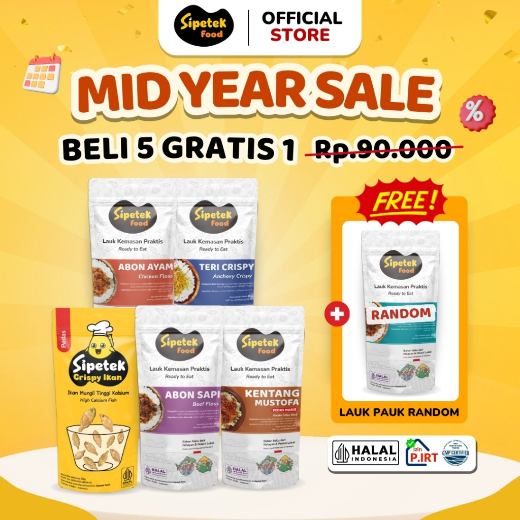 

[MID YEAR SALE] Paket 5pcs Lauk Makan + Gratis 1pcs Lauk Makan