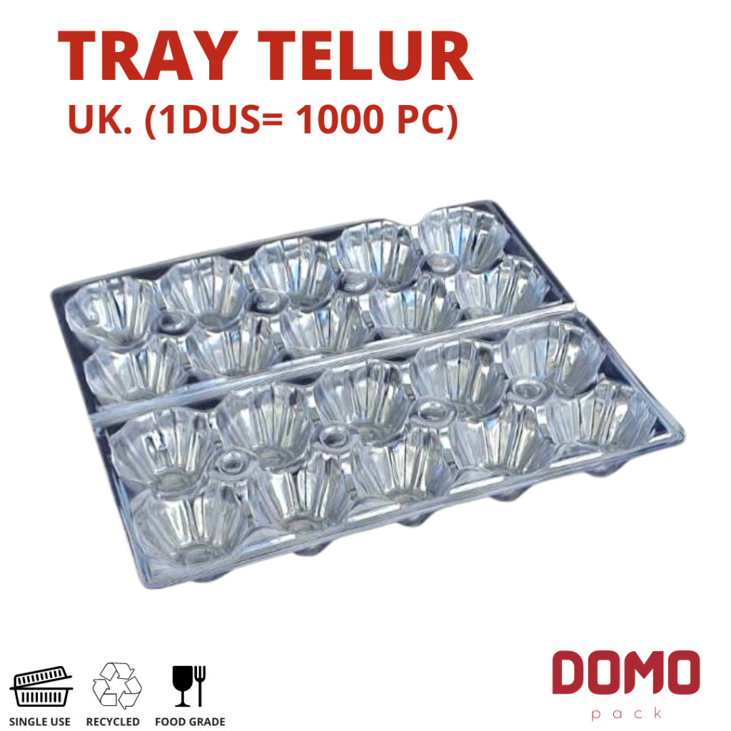 Mika Telur isi 1 dus (isi 1000pc) / Tray Mika Telur / Plastik Mika Telur / Kemasan Telur