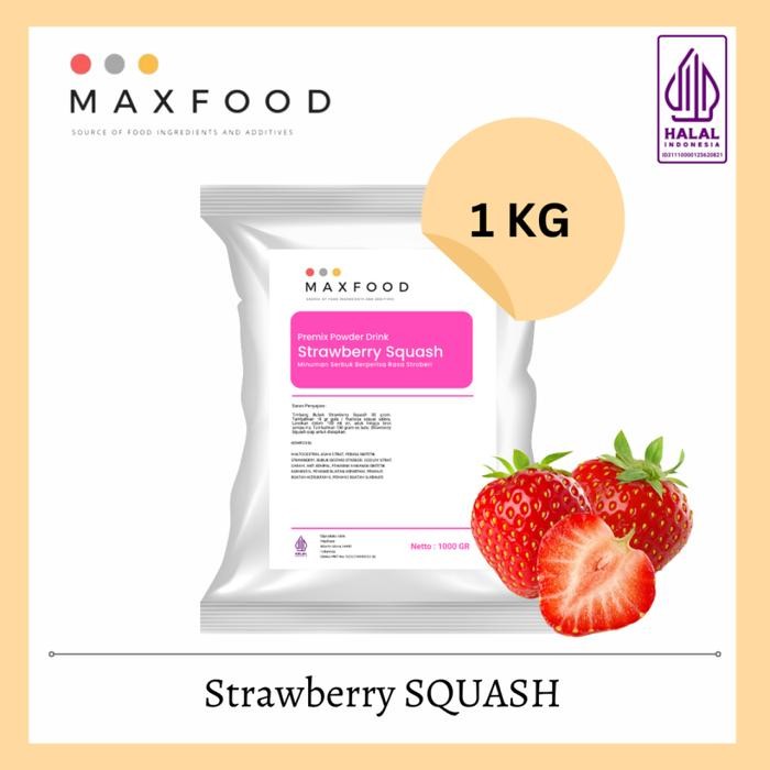 

[Promo] MAXFOOD - Strawberry Squash Powder Drink / Bubuk Serbuk Minuman Squash Rasa Stroberi 1 KG - Strawberry