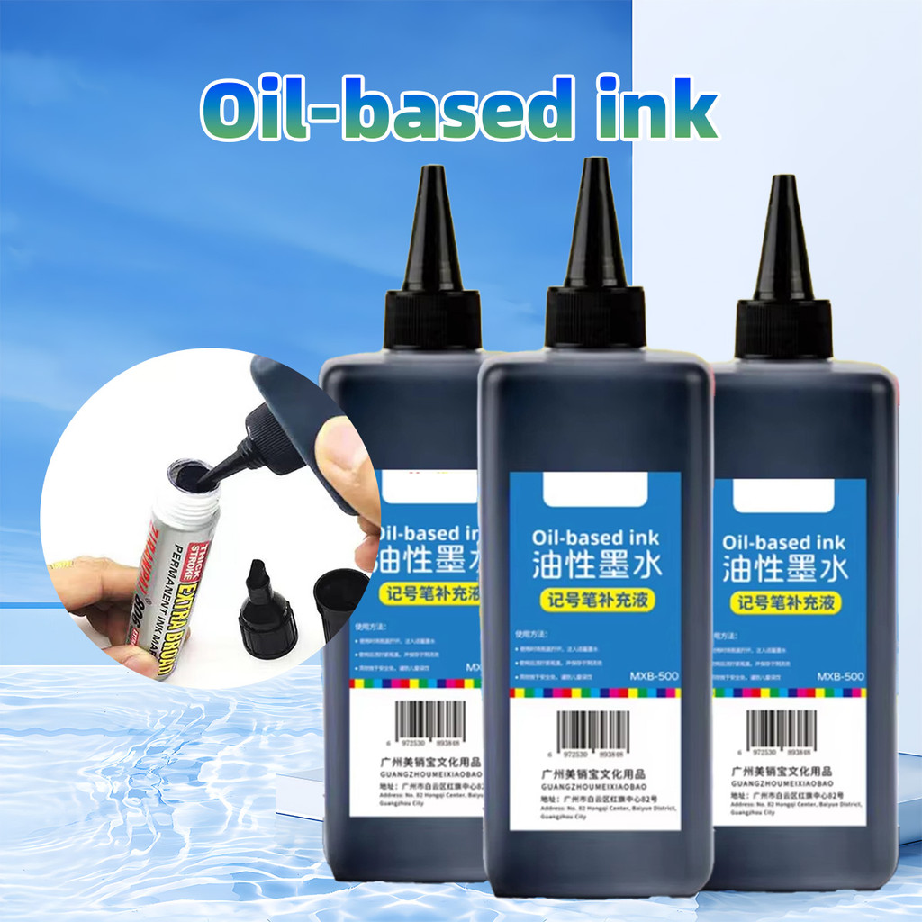 

Refil spidol permanen 500ml Ink Refill Hitam Refill Spidol Permanen Marker
