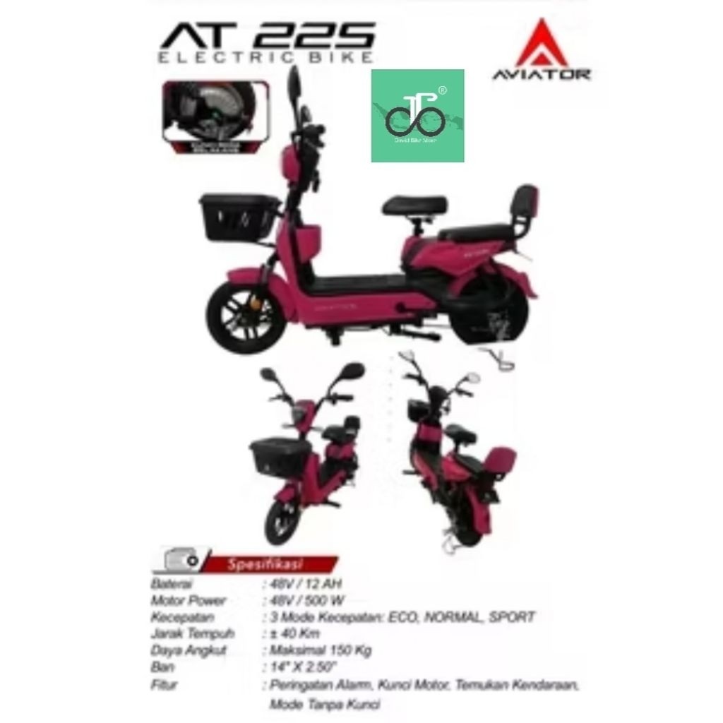 Sepeda Listrik Aviator AT-225 TERBARU