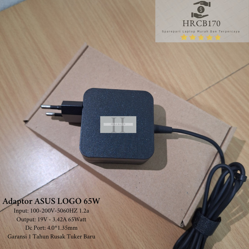 Charger Laptop Asus Zenbook UX302 UX302LA UX302L UX302LG 19v - 3.42a LOGO 65W Port 4.0*1.35mm -HRCB