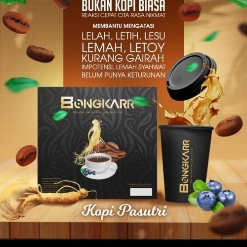 

KOPI BONGKARR 1 BOX ISI 10 SACHET ORIGINAL KOPI KESEHATAN TERBAIK