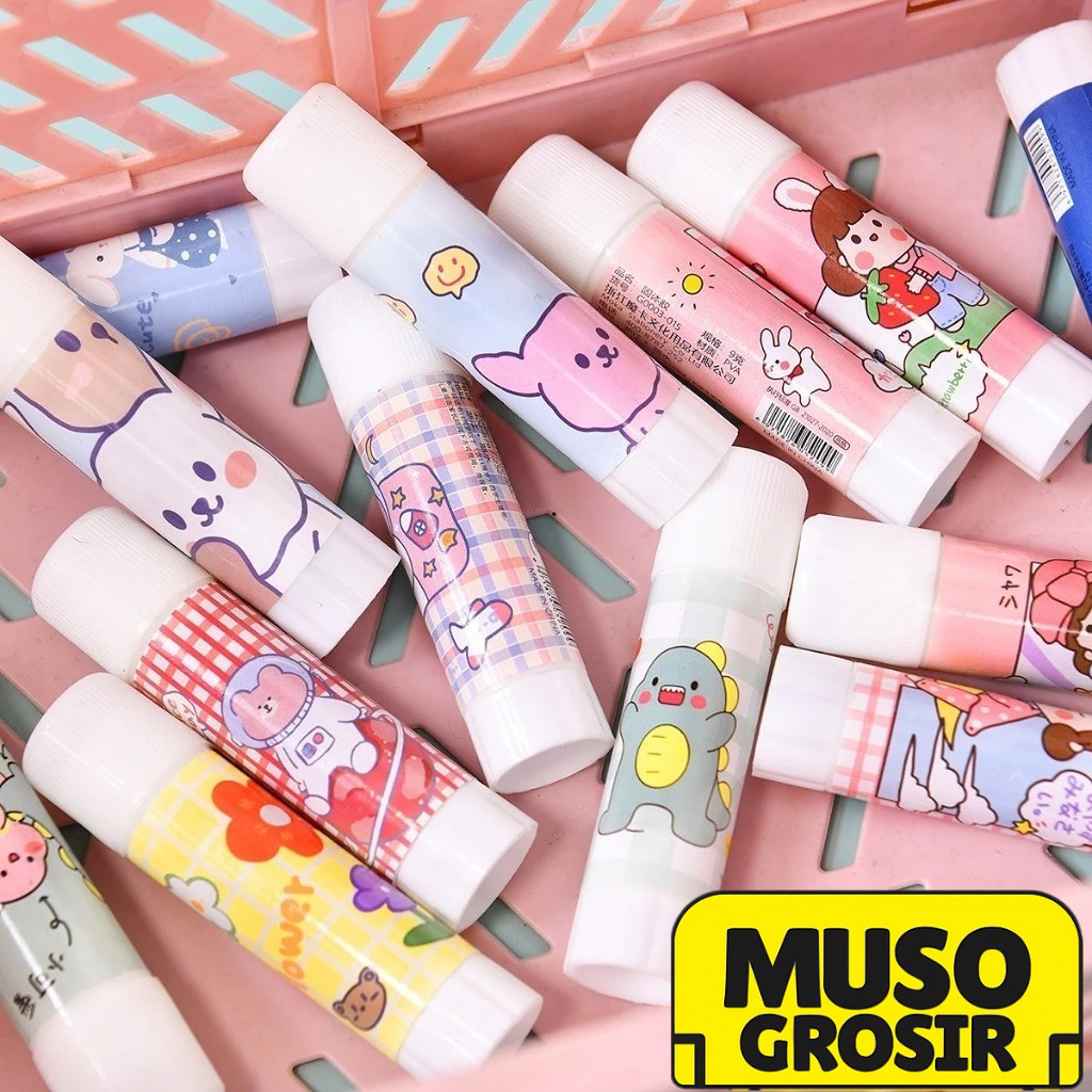 

MUSO | Glue Stick 10Gr Fancy Karakter / Lem Kertas Batang Anti Tumpah / ATK fancy