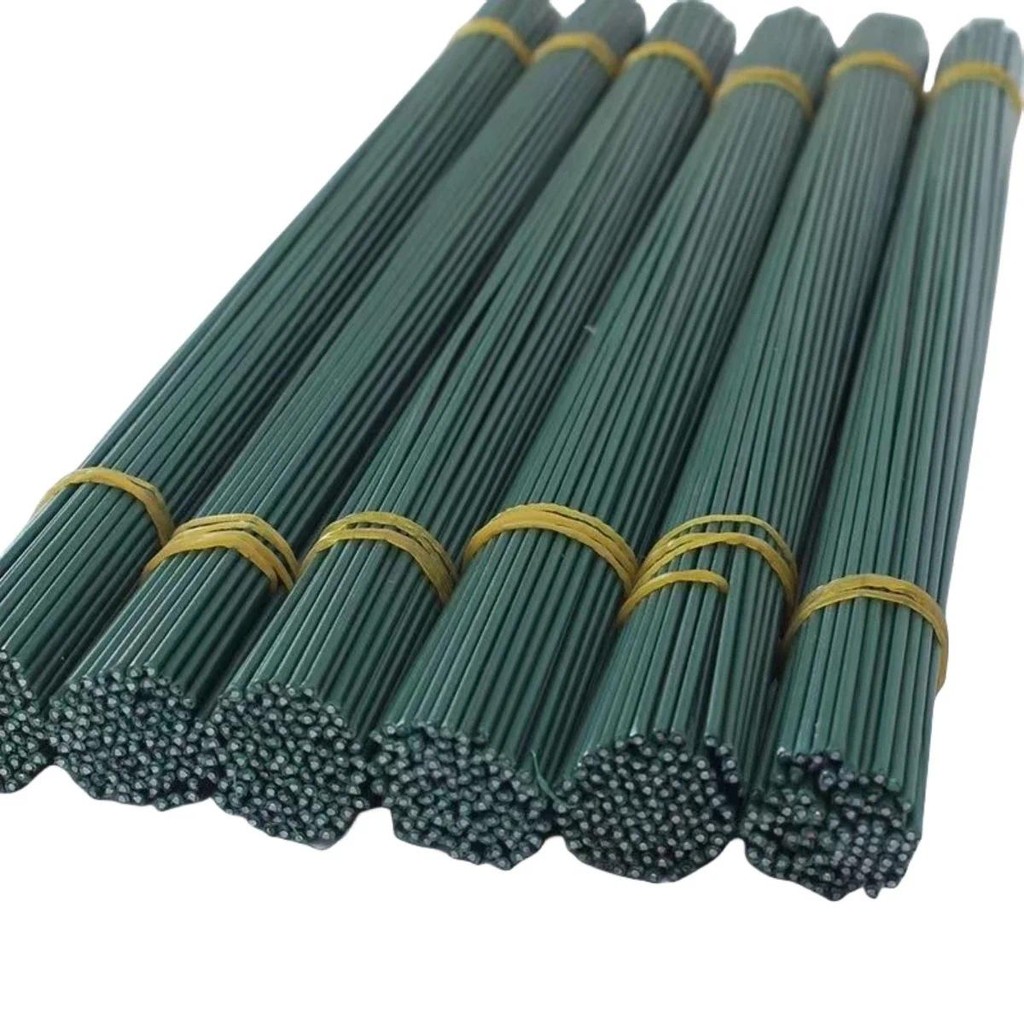 

30cm Green Flower Stem Sticks Floral Material Handmade Wire Stem Accessories Flower Stick Pole Wedding Decor for DIY Craft