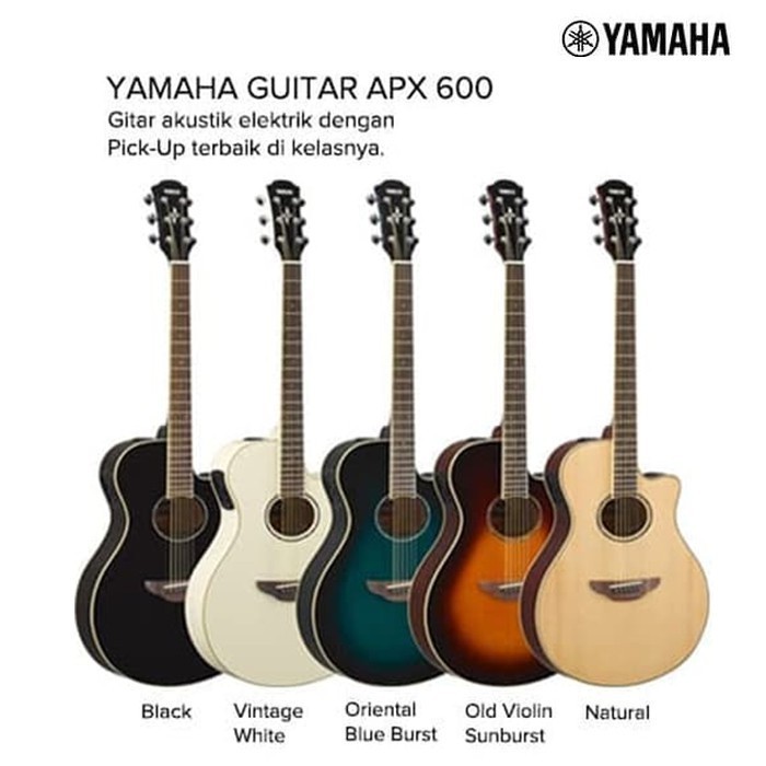 Gitar Akustik Elektrik Yamaha APX600 / APX-600 / APX 600 Original