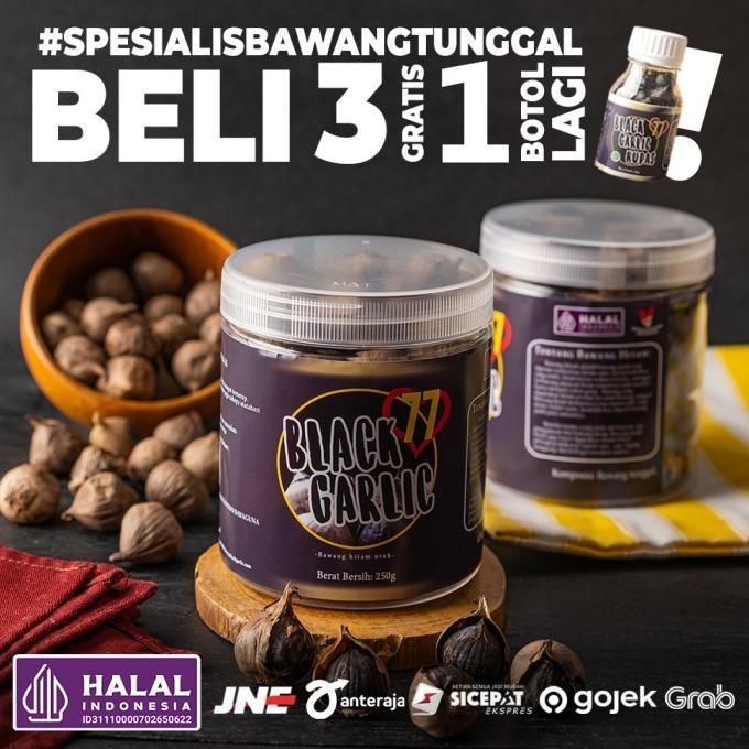 

Diskon Bawang Putih Hitam Tunggal - Black Garlic Herbal