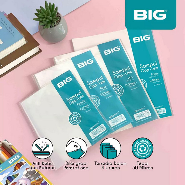 

(1 PACK ISI 25 PCS) SAMPUL BUKU PLASTIK OPP+LEM BIG / KWARTO BOXY LKS FOLIO SB 1001 1002 1003 1004 SAMPUL BUKU TULIS PAKET BESAR KECIL PLASTIK TEBAL ALAT TULIS STATIONERY SEKOLAH KULIAH KAMPUS MURAH LENGKAP/MITRAABADI KATALOG