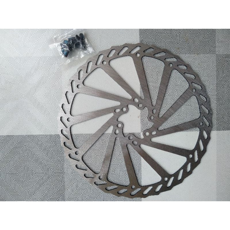 Rotor Disk Brake Sepeda 6 inch 160mm 7 inch 180mm 8 inch 203mm Original Include Baut 6 Bolt Sixbolt 