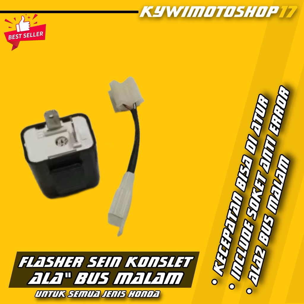 Flasher Sein konslet ala bis malam universal motor bus sumber group