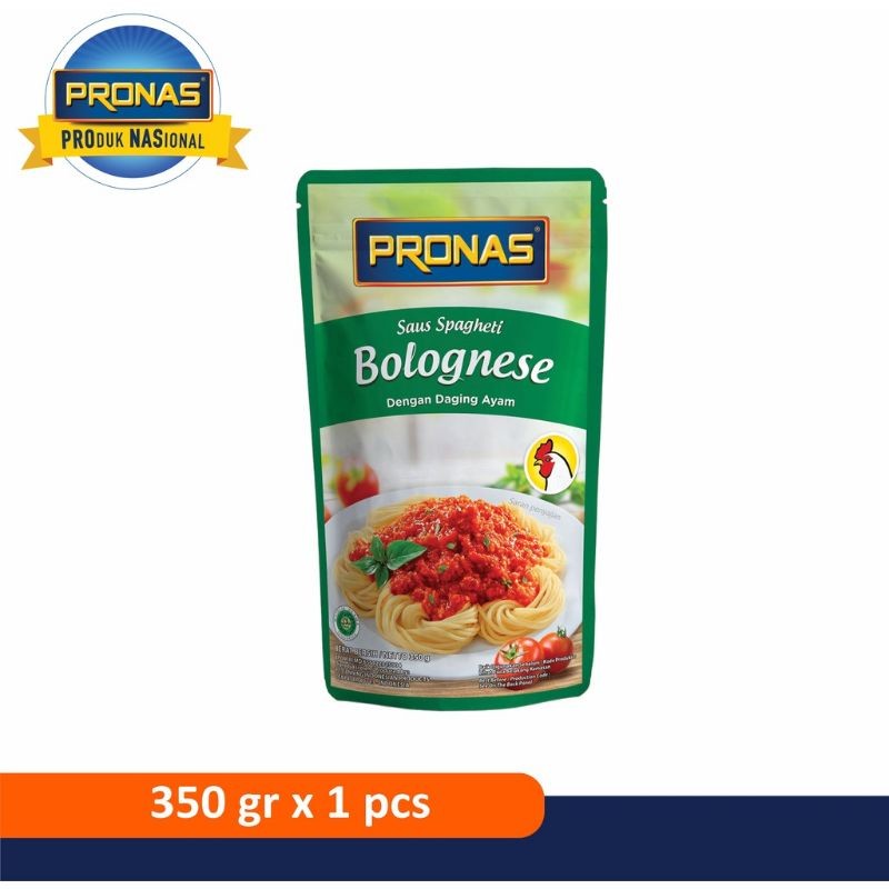 

Pronas Saus Bolognais dengan Daging Ayam atau Sapi 350 g dan 175g - ARM
