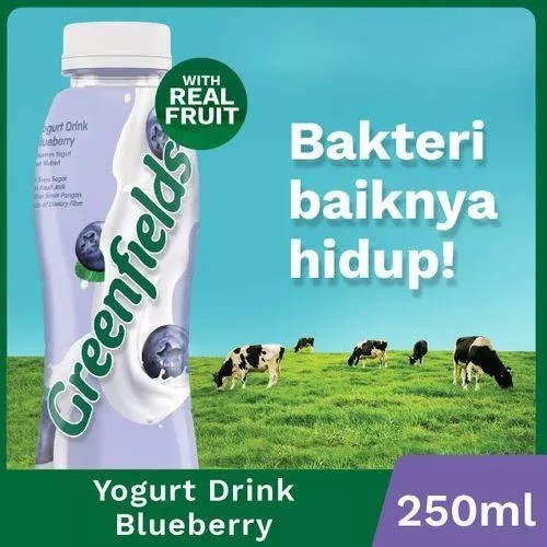 

[Special Price] Greenfields Yogurt Drink Blueberry 240ml - Fresh Yogurt for Daily Healthy Snack