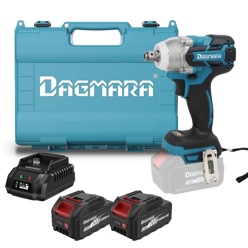 Dagmara 1/2 Inch Heavy Duty Cordless Impact Wrench Electric Impact Wrench Socket Brushless Bor
