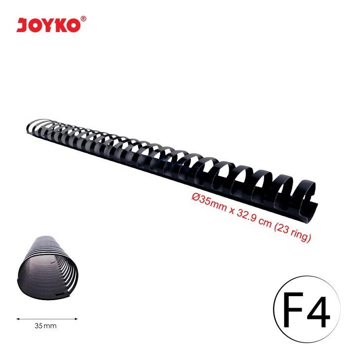 

Joyko Binding Ring Plastic Comb Spiral Jilid Oval F4 1 Box 50 Pcs - RPC-23-35