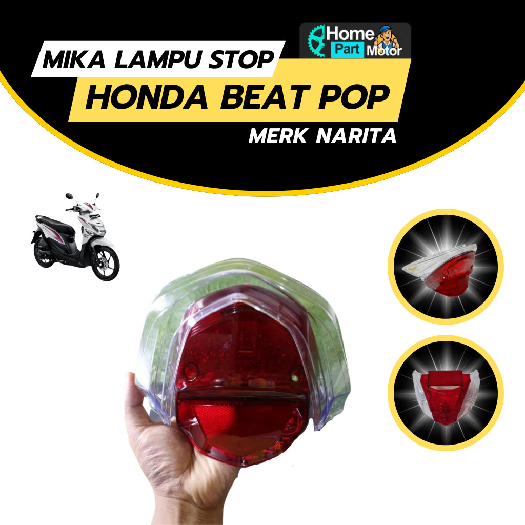 mika kaca stoplamp honda beat pop mika lampu stop belakang beat pop mika lampu belakang beat pop