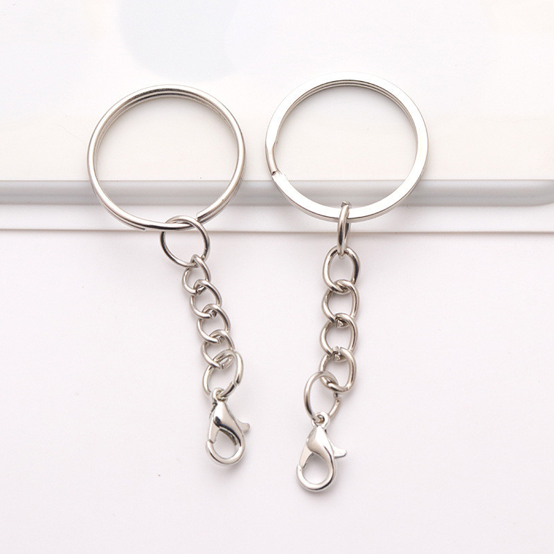 (SYQ) Besi Ring Gantungan Kunci Keychain DIY Ring 2,5cm Bulat Gepeng Kuat | Besi Gantungan Kunci Bul