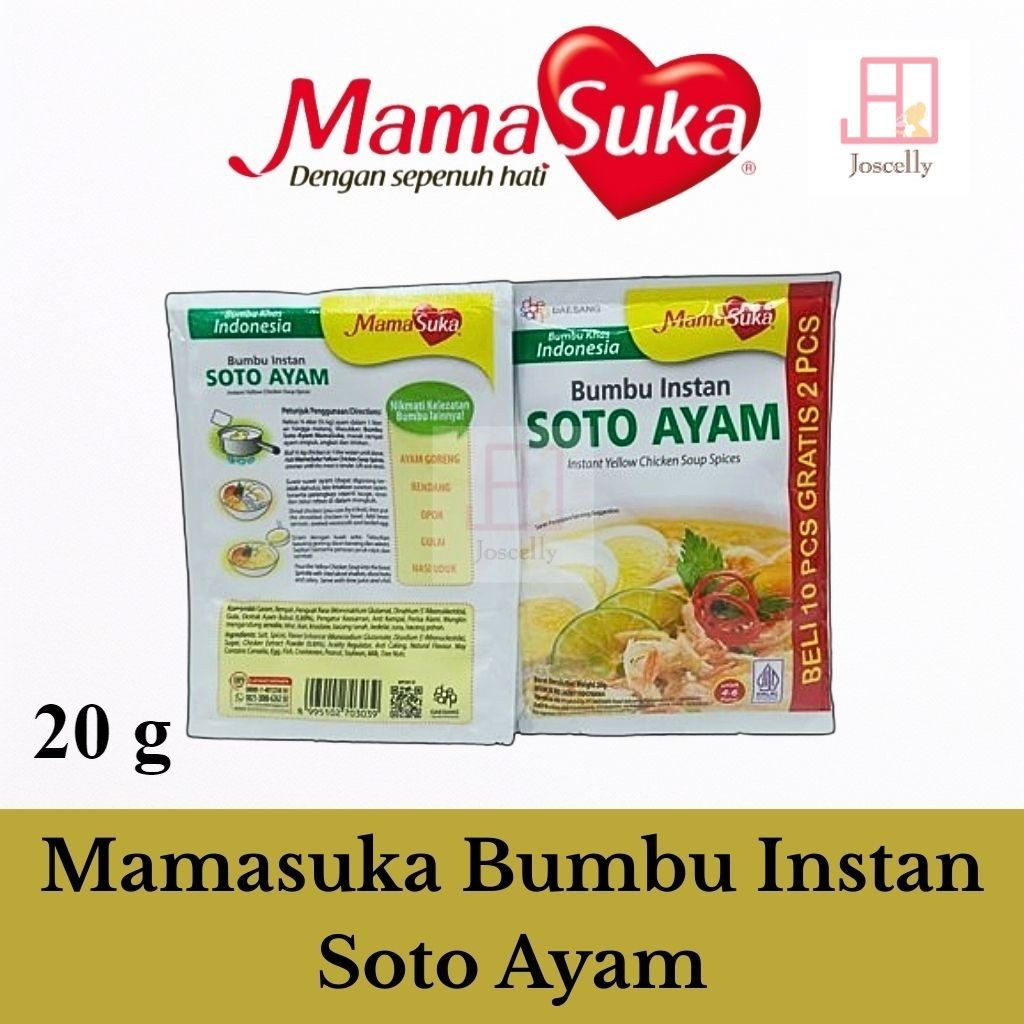 

JOSCELLY.ID MAMASUKA Bumbu Instan Soto Ayam 20 gr