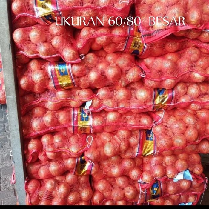 

PROMO Bawang bombay 20kg import/60-80/bawang bombay 1 karungan/1 sak - 60/80