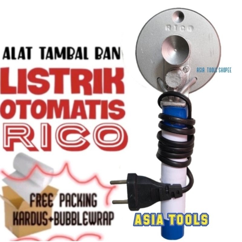 Pemanas Alat Tambal Ban Listrik OTOMATIS ORI RICO / HOT PRESS / Alat Tambal Ban ELEKTRIK