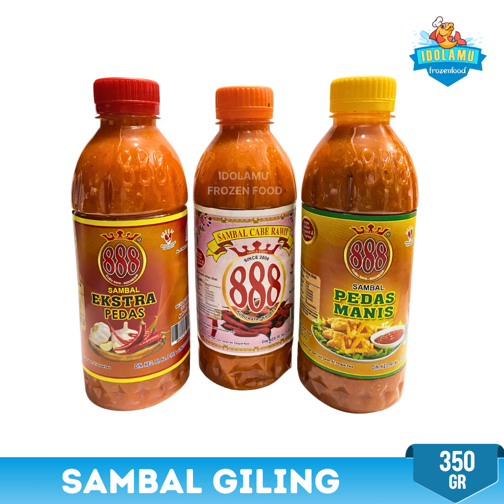 

sambal giling sambal 888 kemasan botol 350 ml