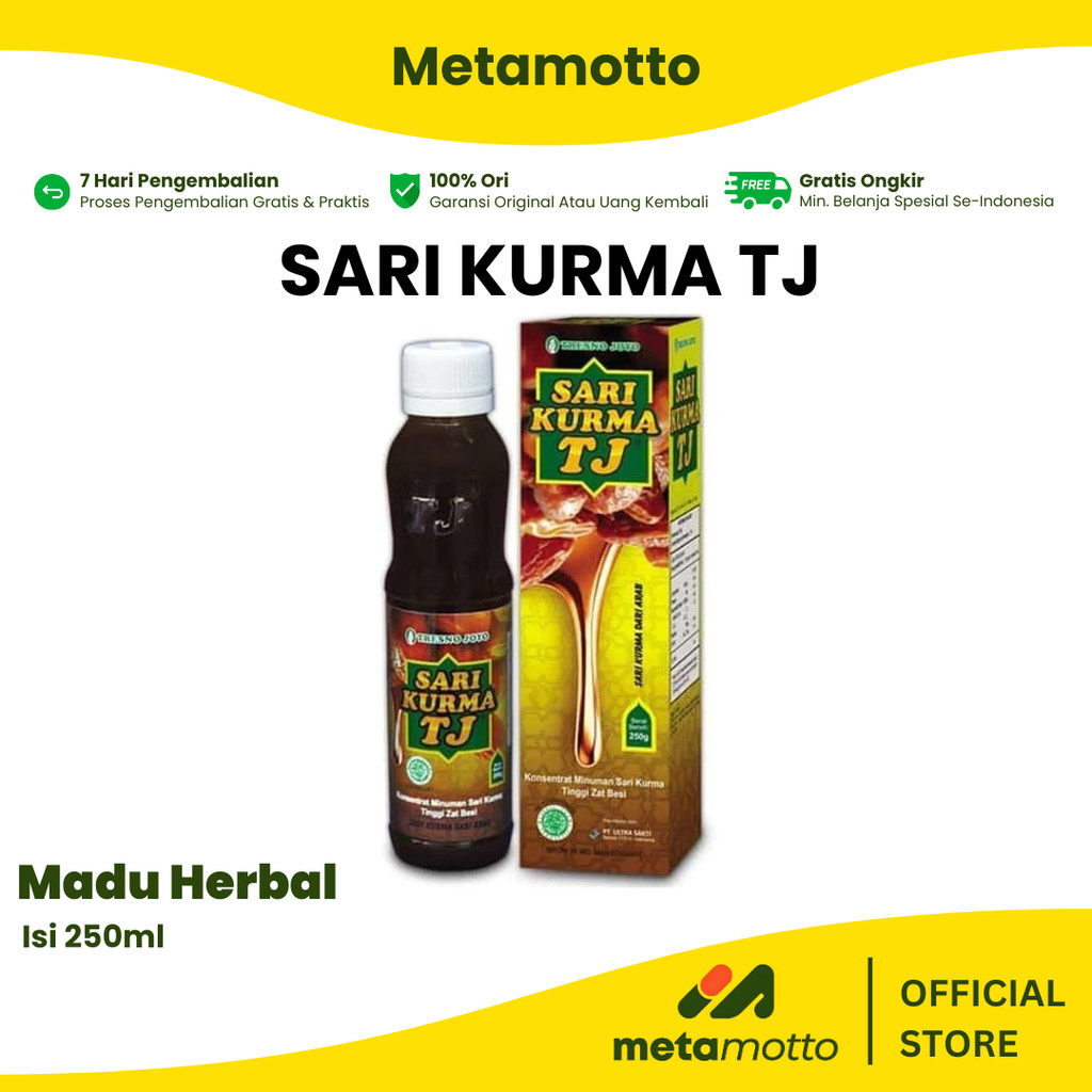 

Madu Sari Kurma TJ 250ML Meningkatkan Stamina - Metamotto