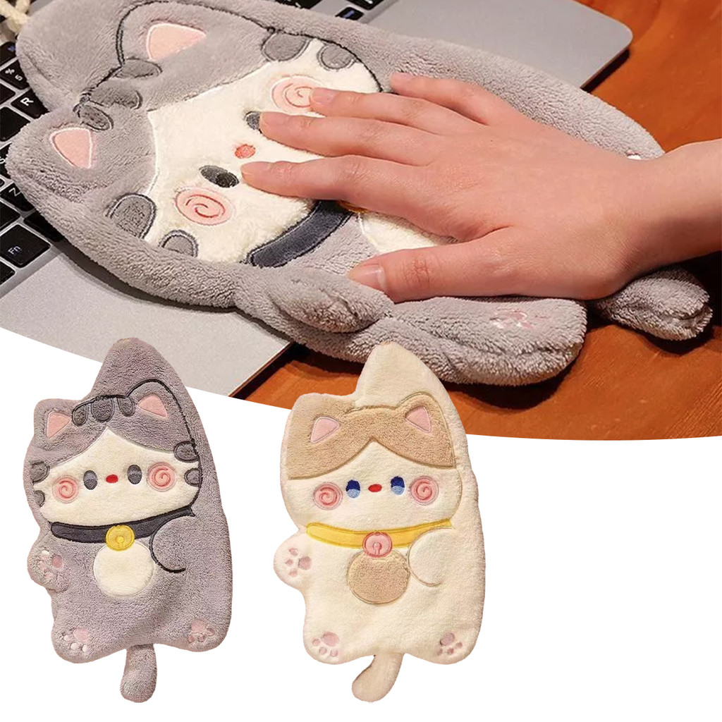 Lap handuk dapur tebal Lucu Lap Tangan Gantung Menyerap Model Kucing Aesthetic untuk Dapur