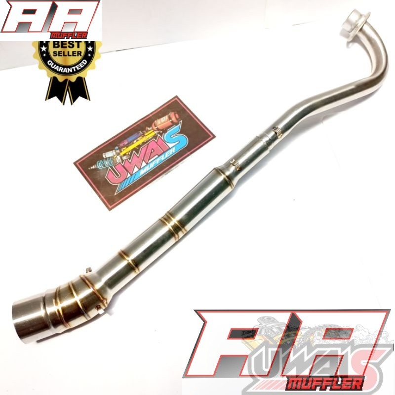 LEHER KNALPOT SUPRA X 125 SUPRA X SUPRA FIT X REVO ABSOLUTE KHARISMA BLADE LEHERAN KNALPOT HONDA INL