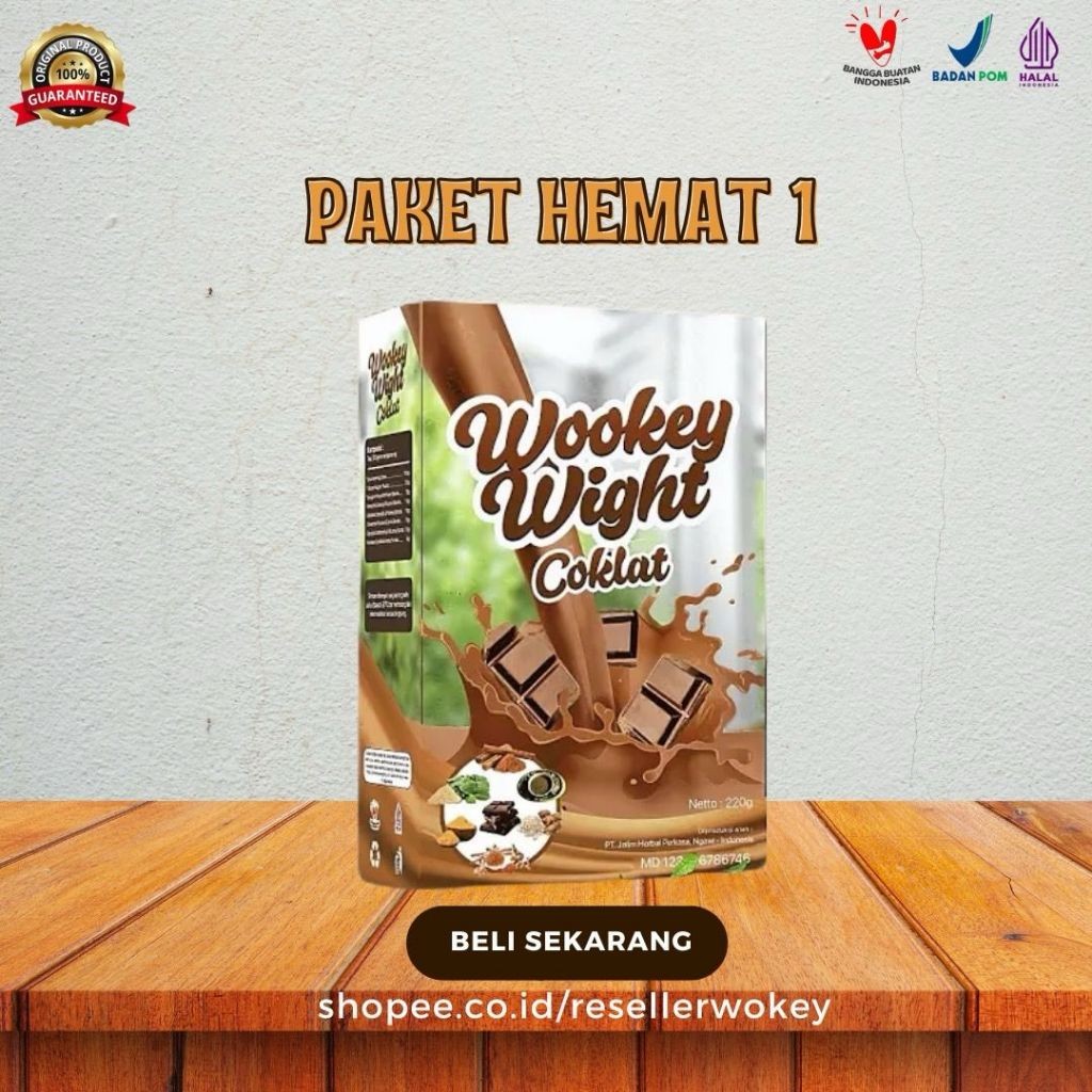 

ORDER Now [PAKET 1 HEMAT] Rasa Coklat - Susu Wight Penambah Berat Badan dan Asupan Kalori Herbal Alami