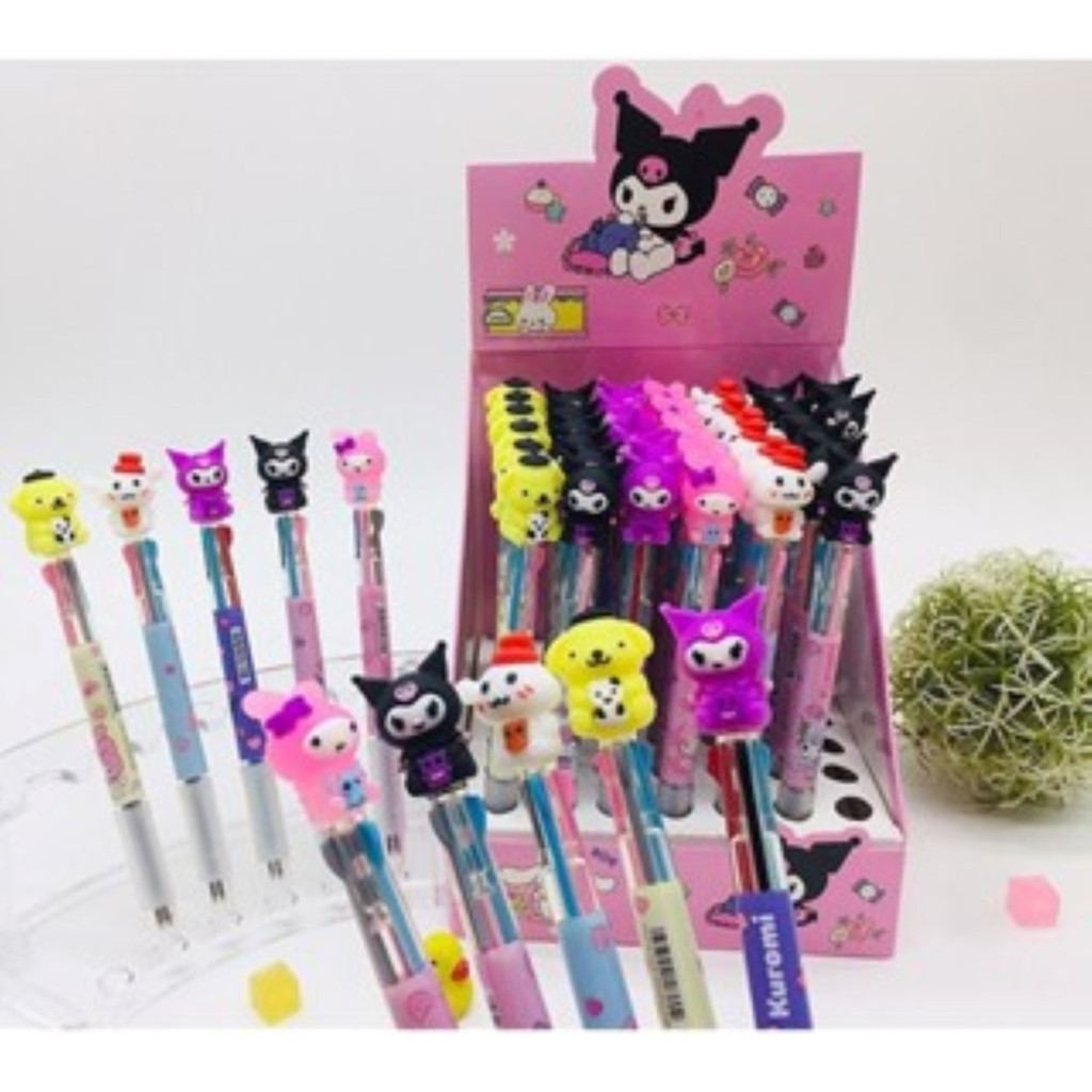 

*SDA* PULPEN 3 WARNA SANRIO MURAH / BOLPEN WARNA KARAKTER / bolpoin viral motif kepala boneka (SATUAN)