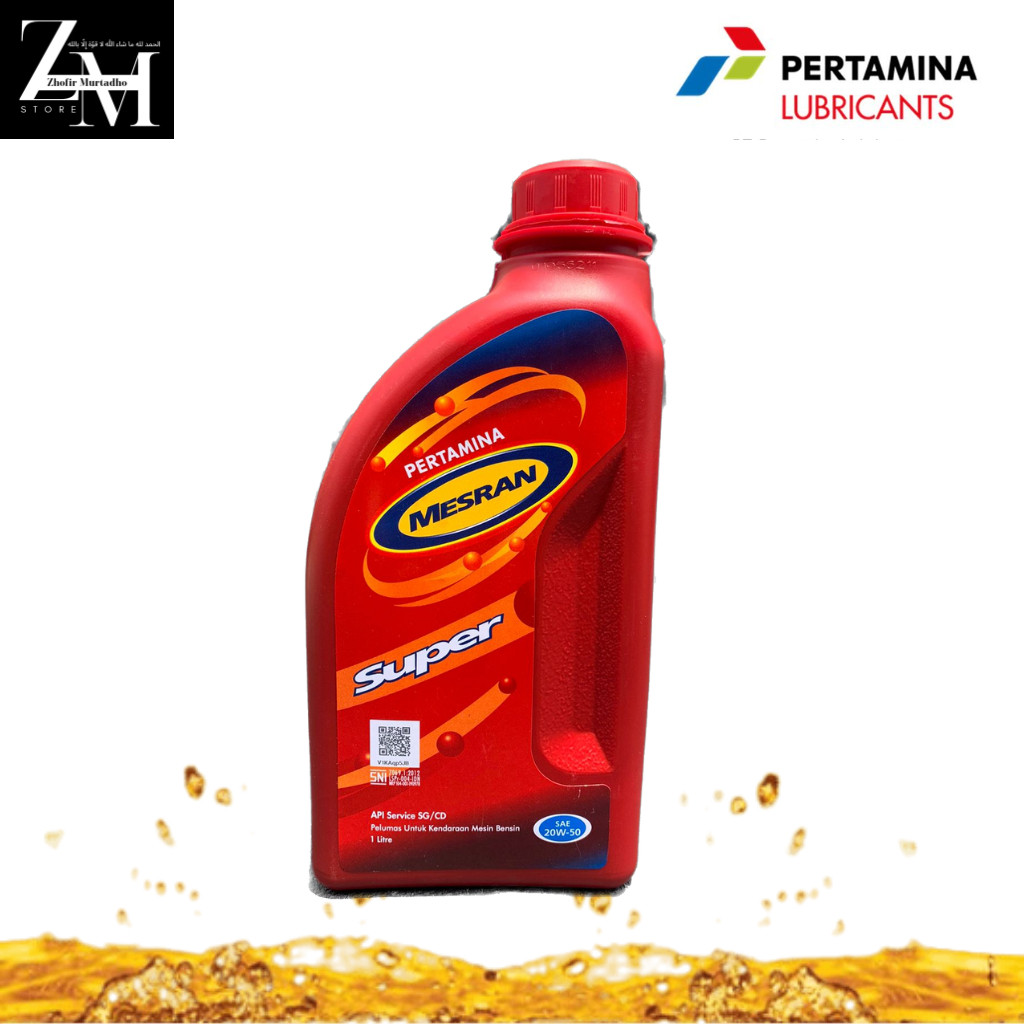 OLI MESRAN SUPER 20W 50 1 LITER ORIGINAL PERTAMINAco