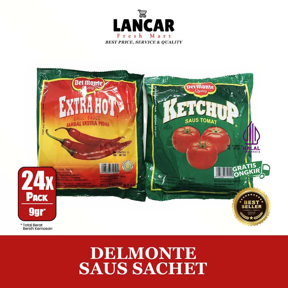 

DELMONTE SAUS SACHET CABE/TOMAT ISI 24X9GR