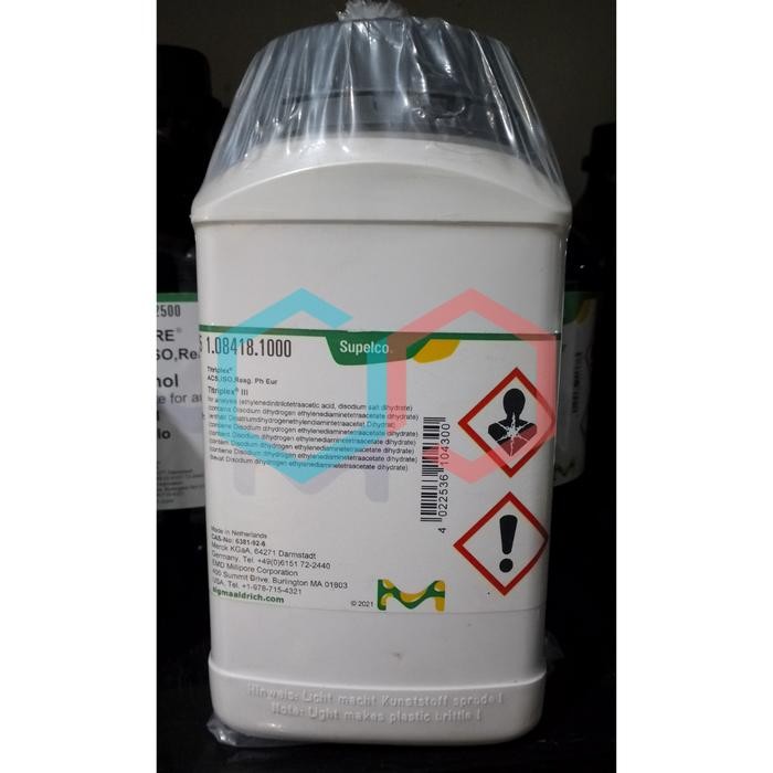 Merck Titriplex III / EDTA / Disodium EDTA / Na2EDTA 250 gram Merck 108418 TIII025