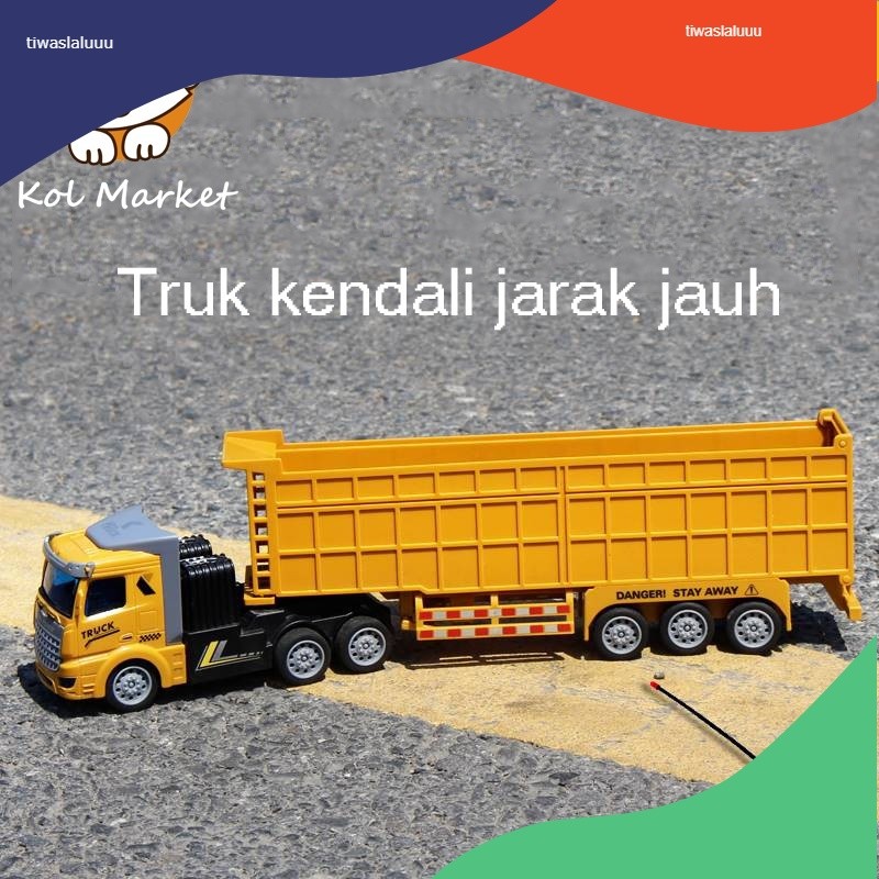 Remote control mobil truk pasir-Remote control mainan dump truck-Anak laki-laki hadiah remote contro